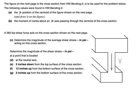 Solved The Figure On The Next Page Is The Cross Section From Chegg