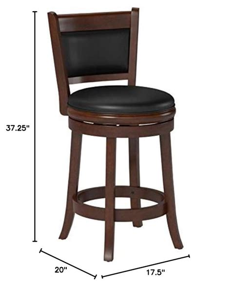 Ball Cast Swivel Counter Height Barstool Inch Seat Height