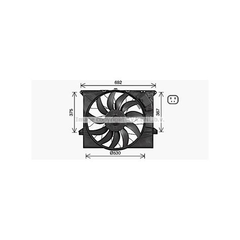 Ventilateur Refroidissement Moteur AVA QUALITY COOLING MS7745