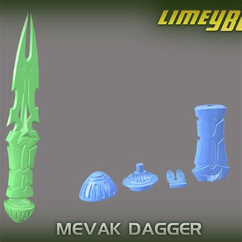 Descargar archivo STL Modelo de impresión 3D de la Daga Klingon Mevak ...