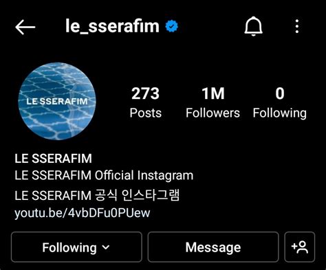 Le Sserafim Indonesia On Twitter Akun Instagram Le Sserafim Telah