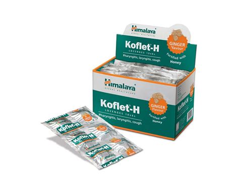 Кофлет леденцы от кашля Имбирь (Koflet-H) Himalaya, 6 шт. - купить в ...