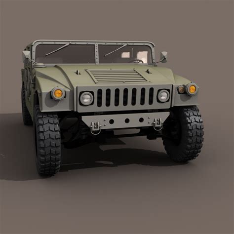 3d Model Military Hummer