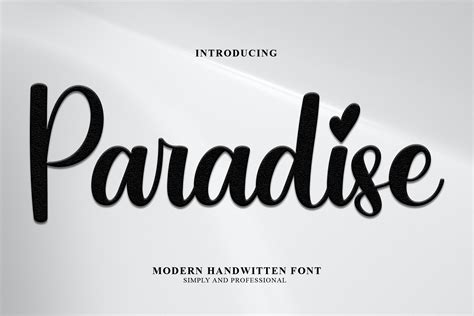 Paradise Font By Payjhoshop · Creative Fabrica