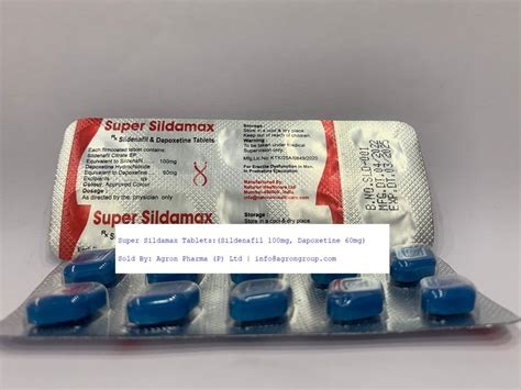 Super Sildamax Tablets Sildenafil Citrate 100mg Dap At Rs 600 Stripe