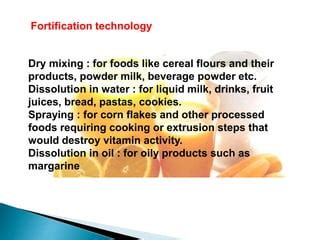 Fortification Of Food Ppt