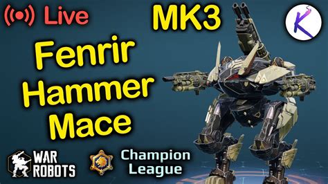 Mk Fenrir With Hammer Mace Shotgun War Robots Gameplay Live Stream Wr