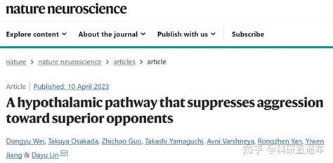 欺善怕恶是有原因的？nature子刊揭开“欺软怕硬”背后的神经生物学机制 知乎