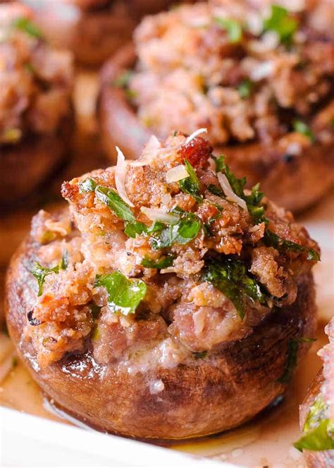 Sausage Stuffed Mushrooms Recipe