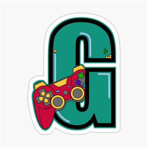 Letter G For Fun Gaming Logo Sticker For Sale By Stickersnesia