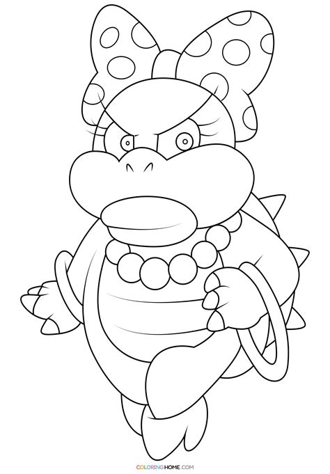 Wendy O Koopa Coloring Pages Coloring Nation