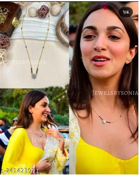 Kiara Advani Diamond Mangalsutra Gold Plated Mangalsutra Bollywood