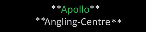 Apollo Angling Centre Ebay Stores
