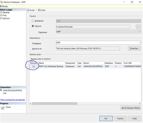 Sql Server Database Backup And Restore