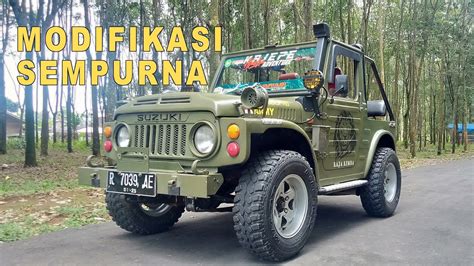 Modifikasi Sempurna Suzuki Jimny Jangkrik X Army Look Youtube