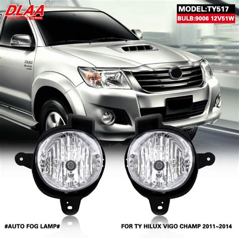 DLAA TY 517P Fog Lamp Toyota Hilux Vigo 2011 2013Y With OEM Switch