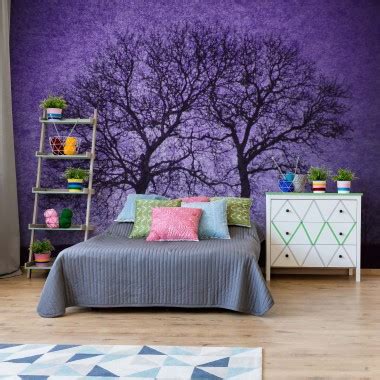 Download Purple Wallpaper Design For Bedroom - WallpaperTip