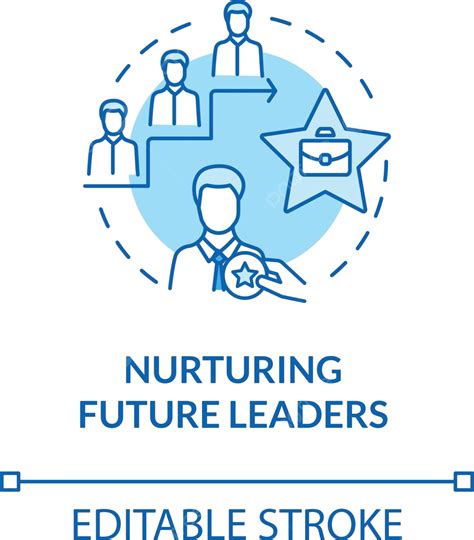 Nurturing Future Leaders Turquoise Concept Icon Corporate Improvement