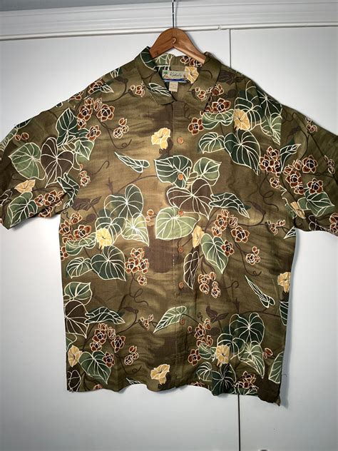 Kahala Hawaiian Islands Hawaiian Shirt Silk Button Down