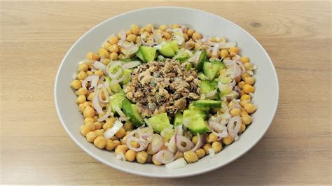 Salade De Pois Chiches Et Sardines Chickpea And Sardine Salad YouTube