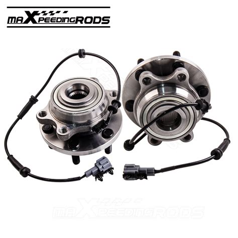 2x FRONT WHEEL BEARING HUBS FOR NISSAN NAVARA 4WD D40 YD25 VQ40 SPANISH