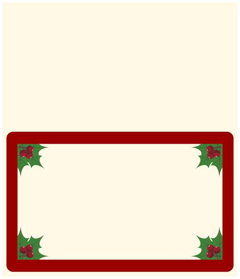 Christmas Place Cards 14 Free Pdf Printables Printablee