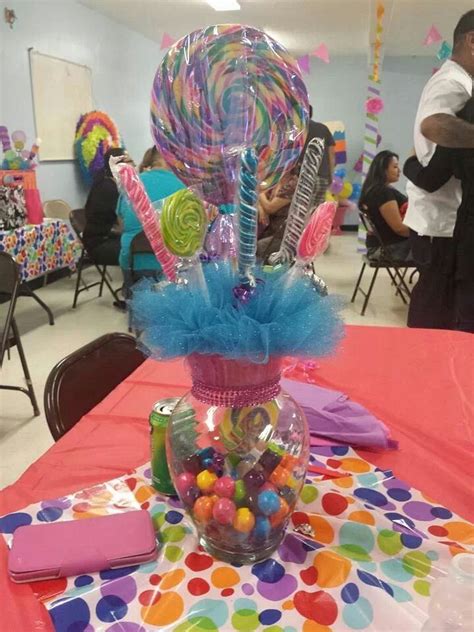 Candy Centerpiece Candy Centerpiece Candyland Party Candy Centerpieces