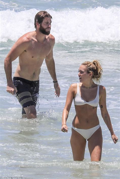 Miley Cyrus Spotted Rocking A Skimpy Teeny Bikini