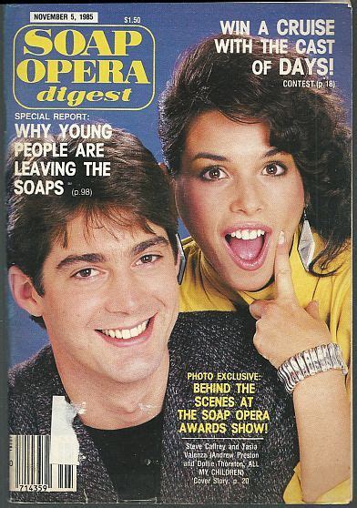 Soap Opera Digest November 5 1985 Steve Caffrey And Tasia Valenza