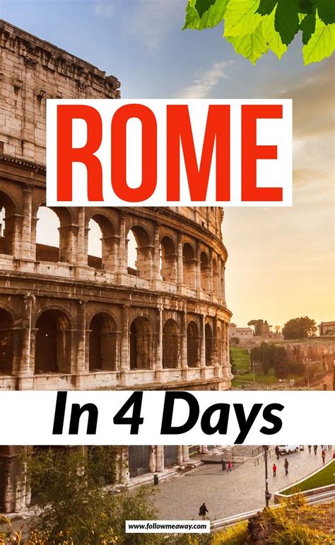 4 Days In Rome Bucket List First Time In Rome Itinerary Artofit