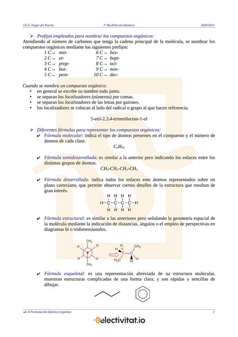 Solution Formulacion Organica Con Ejercicios Resueltos Studypool