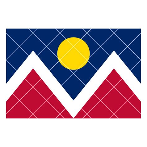 Denver Colorado Flag INSTANT DOWNLOAD 1 Vector .eps, .dxf, .svg .png ...