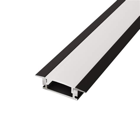 LED Aluminiumprofil 2m U Profil Einbau Schwarz