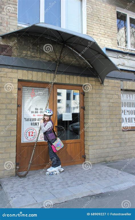 The largest umbrella. editorial photography. Image of rain - 68909227