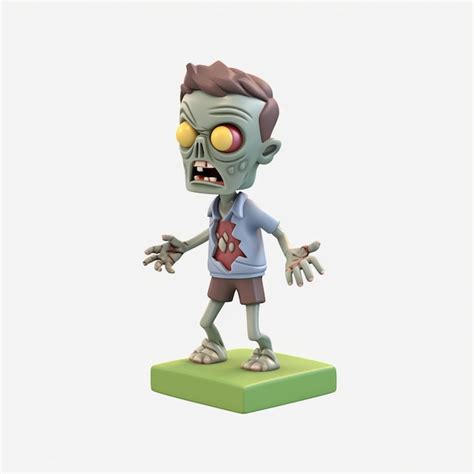 Premium Ai Image Cute Zombies Cartoon D Characters