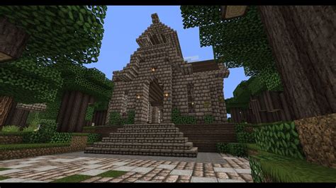 Minecraft Medieval Church Tutorial - Part 4 - YouTube