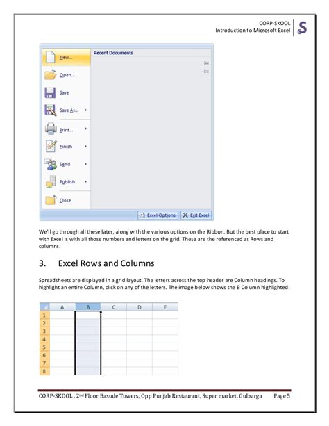 Introduction To Microsoft Excel Basics Excel Intro Excel Excel