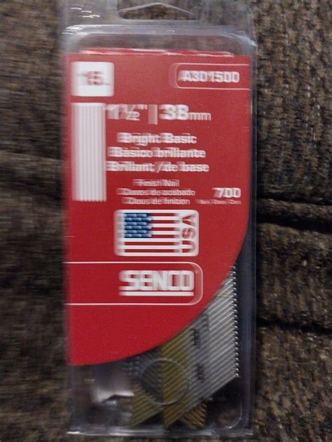 Senco A301500 15 Ga Galvanized Smooth Shank Angled Strip Finish Nail 1