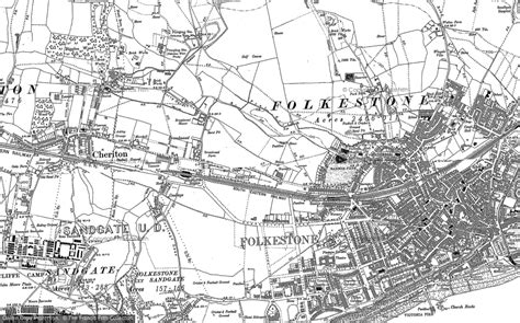Old Maps Of Folkestone Kent Francis Frith
