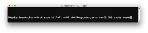 How To Reset Dns Cache In Macos High Sierra