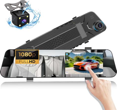 Amazon Camecho Mirror Dash Cam Backup Camera P Full Hd