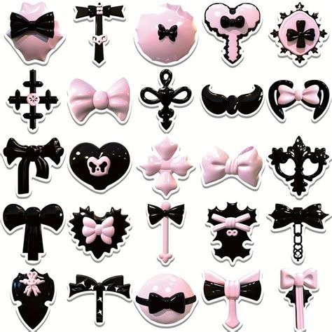 A Bunch Of Different Types Of Bow Ties And Brooches On A White Background