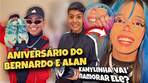 BERNARDO E ALAN ESTÃO FAZENDO ANIVERSÁRIO KAMYLINHA FEZ SURPRESA PARA