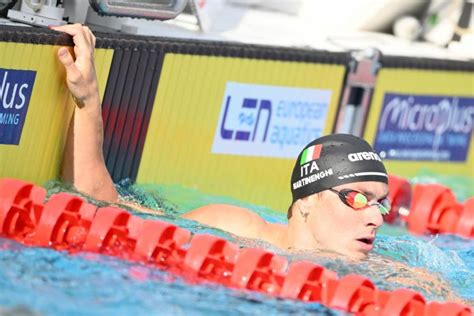 Nuoto Mondiali In Vasca Corta Nicol Martinenghi Simone Cerasuolo