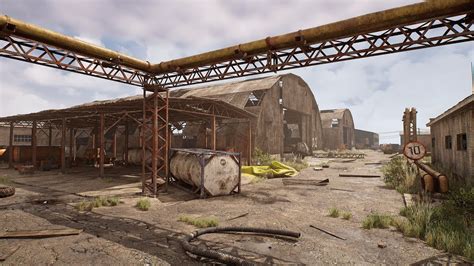 GAME Unreal Engine 5 UE5 GAME VIDEO ABANDONED FACTORY Railway