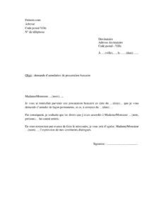 Lettre Pour Demander L Annulation D Une Procuration Bancaire