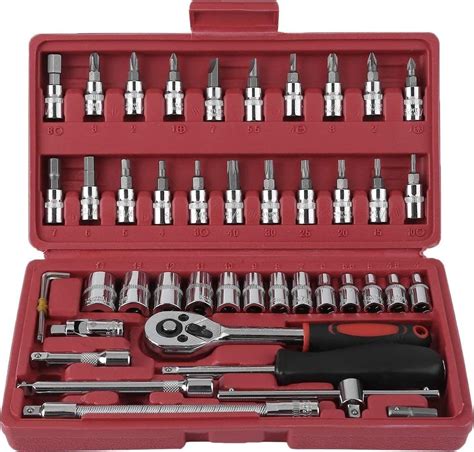 Belovedkaiae Sataok Pcs Ratchet Torque Wrench Kit Hand Tools For Car