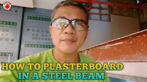 Vlog How To Plasterboard In A Steel Beam Youtube