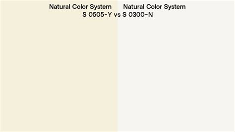 Natural Color System S Y Vs S N Side By Side Comparison