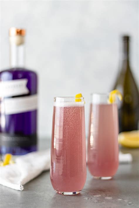 French 75 Cocktail With Empress Gin Recipe Champagne Drinks Honey